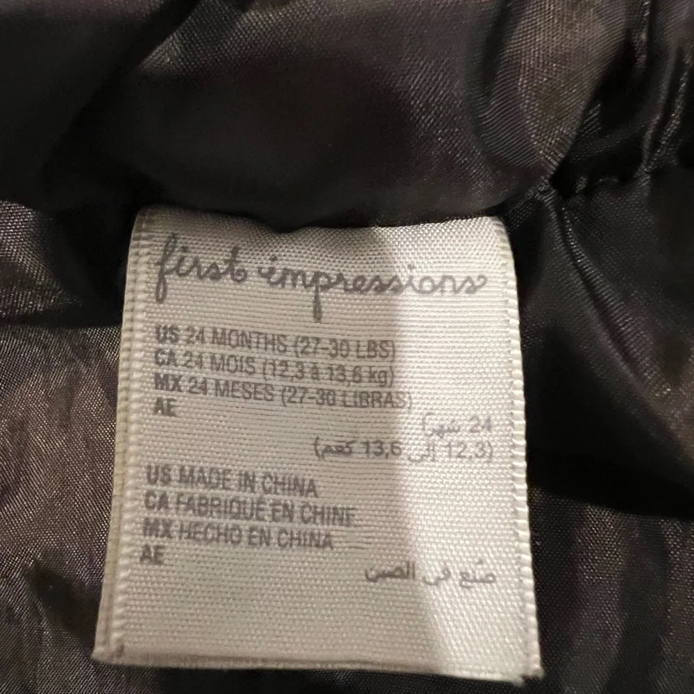 First Impressions Leopard Faux Fur Coat, Size 24 Months
